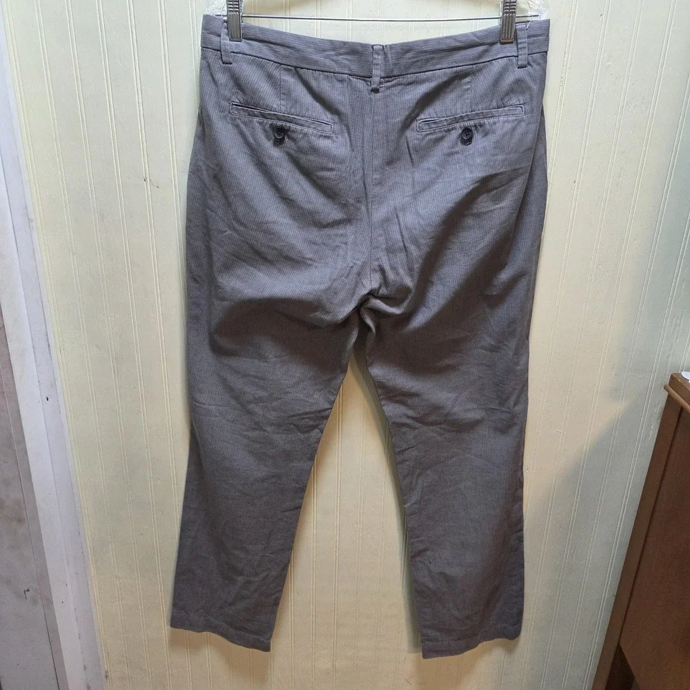 Banana Republic Pants‎ Mens 33x30 Gray Aiden Fit Herringbone Chino Slim Casual